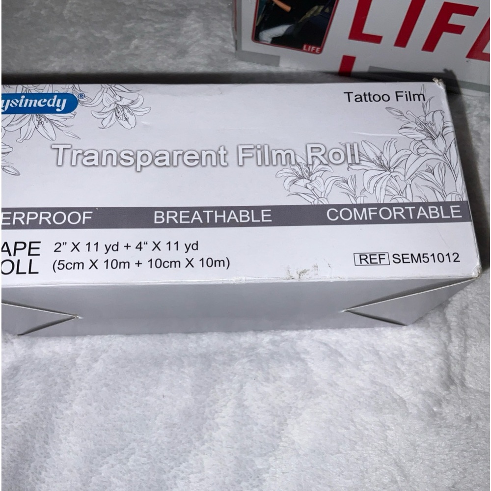 Tattoo Aftercare Bandage Roll Waterproof,Breathable,Comfortable, Transparent New